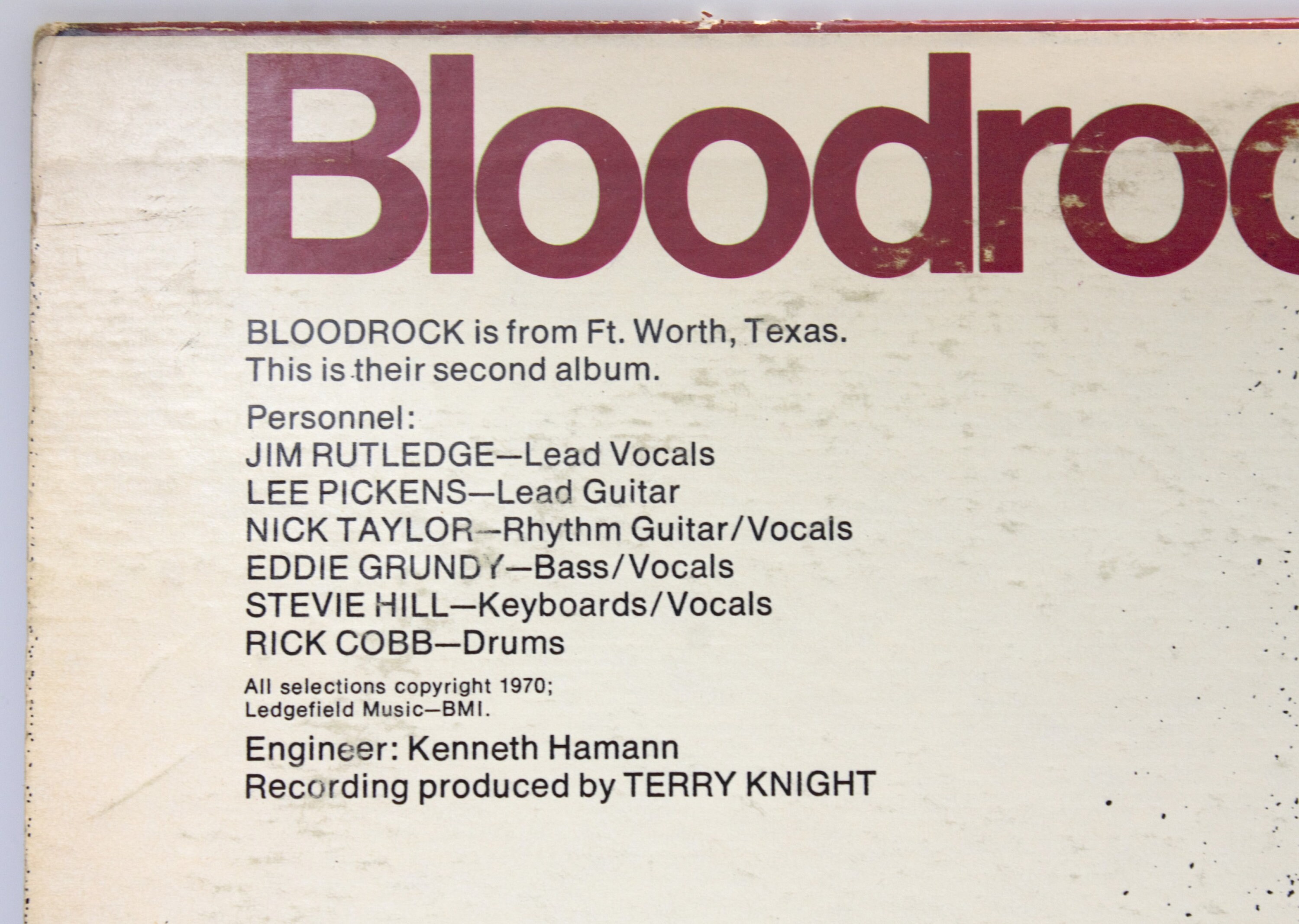 Vintage 70s Vinyl Record Bloodrock 2 1970 Album Hard Rock Funk 12