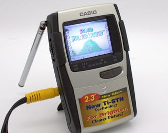 Vintage Color Mini-tv Casio TV-400 LCD Pocket Color Television Uhf