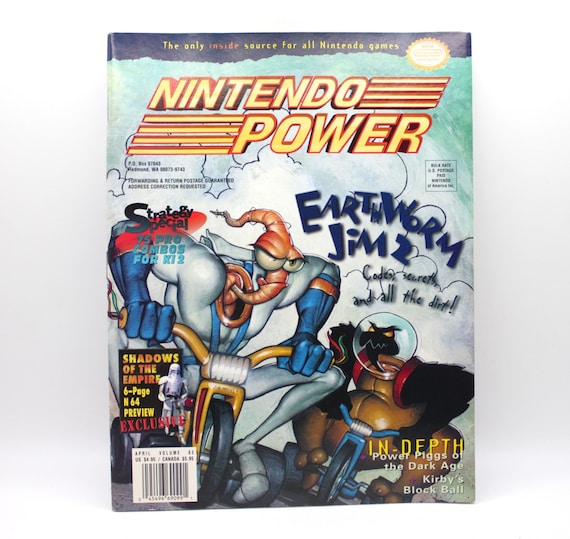 Nintendo Power 1996 Issue Earthworm Jim 2 KI 2 Zelda Super Mario