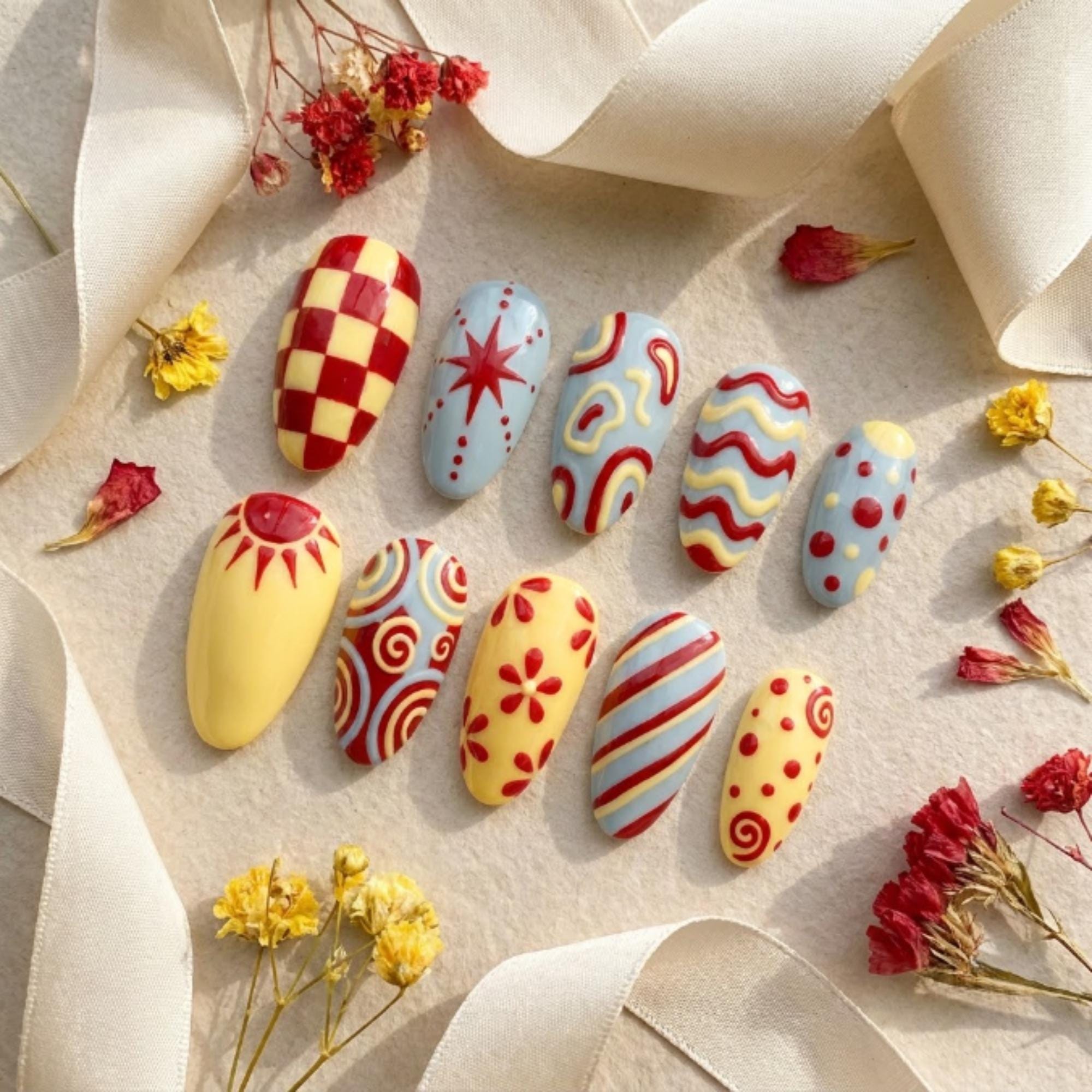 70s False Nails - Etsy