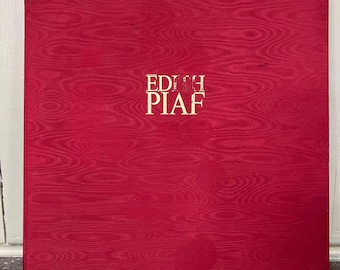 Edith Piaf Vintage 10 LP Vinyl Box Set/ Parmi Nous/ French Chanson Collection/ Illustrated booklet/ Christmas Gift for Music Lover
