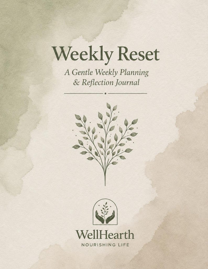 Weekly Reset Journal Printable, Reflection Journal, Self Care Planner ...