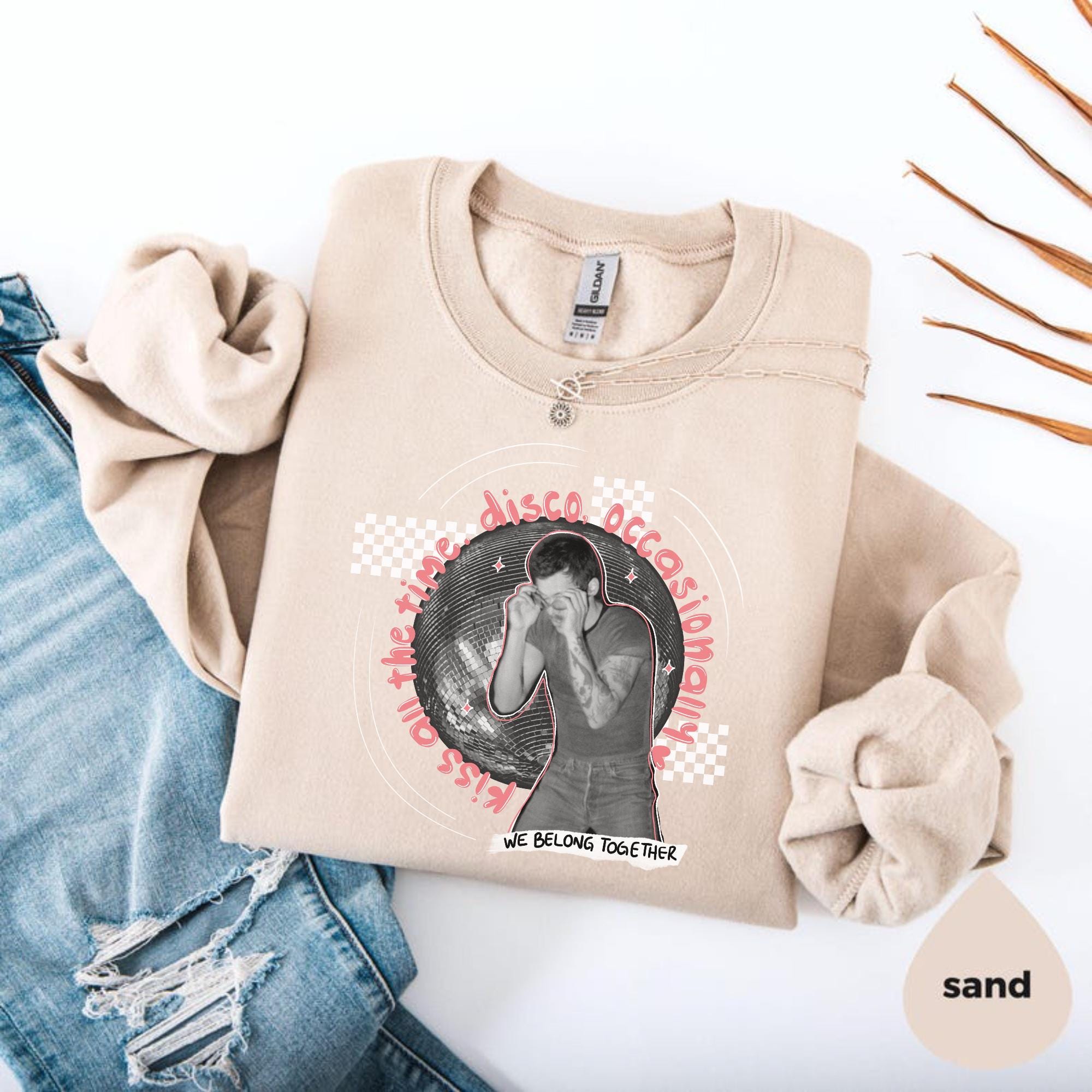 Kiss All the Time. Disco, Occasionally Sweatshirt | Kattdo