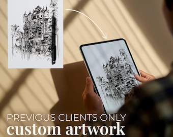 Alleen eerdere klanten! Digitale kopie van aangepaste kunstwerken