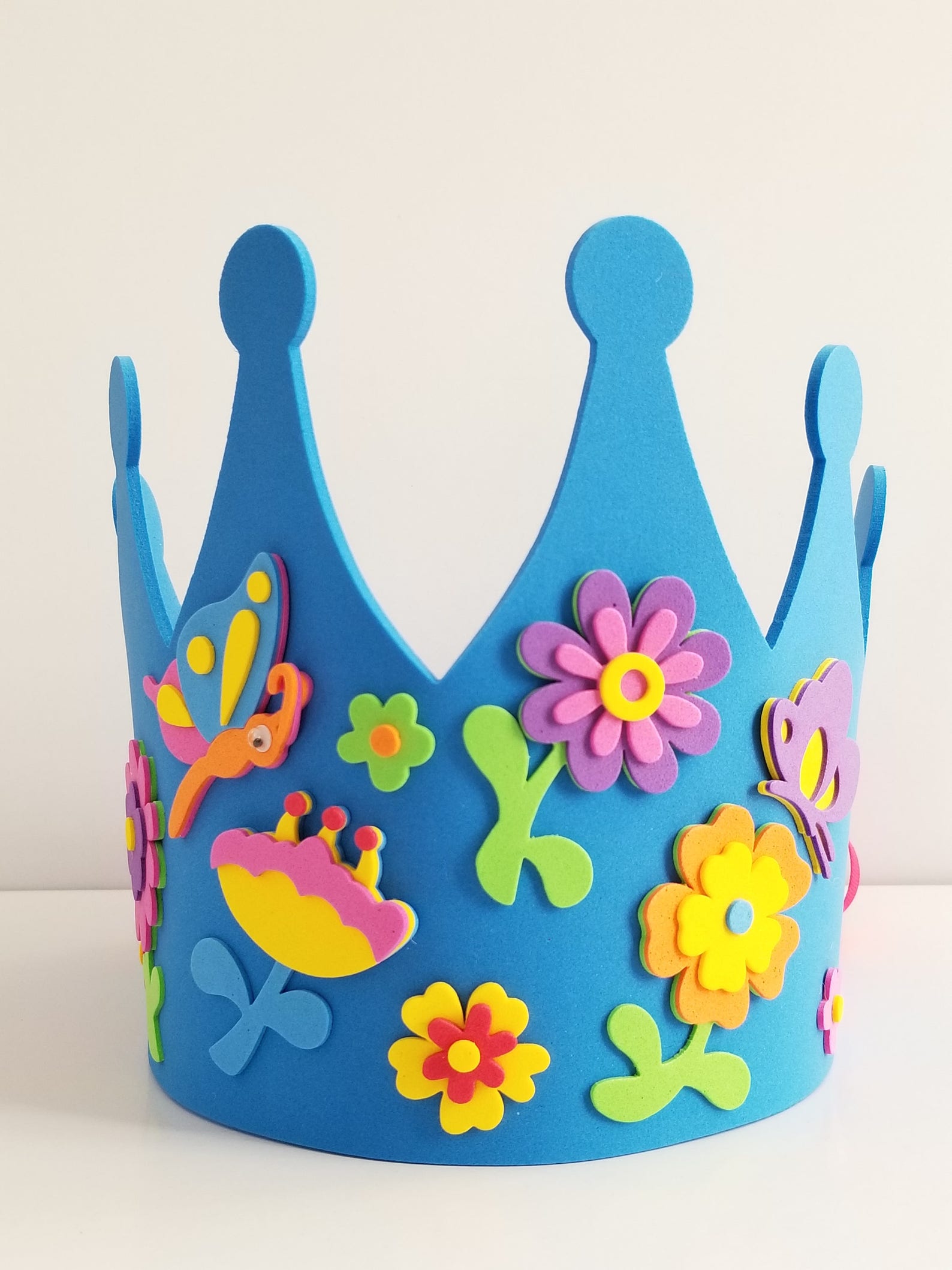 Birthday Crown Craft Kit Flowers and Butterflies Birthday Etsy