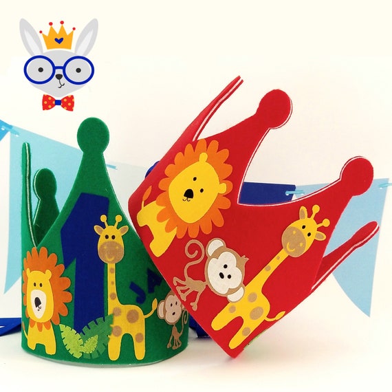 Jungle Birthday Crown - Jungle Safari Party - Jungle Party Hat - Lion Crown Il_570xn