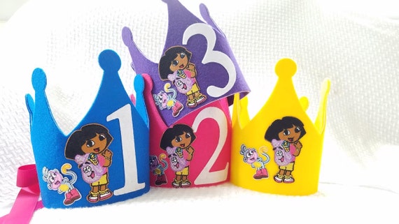 Dora The Explorer Birthday Party Hat - Dora and Boots Birthday Crown Il_570xn
