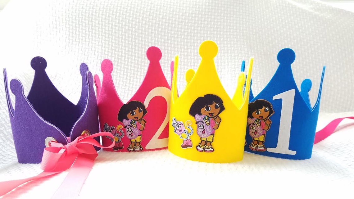 Dora The Explorer Birthday Party Hat Dora and Boots Birthday Etsy