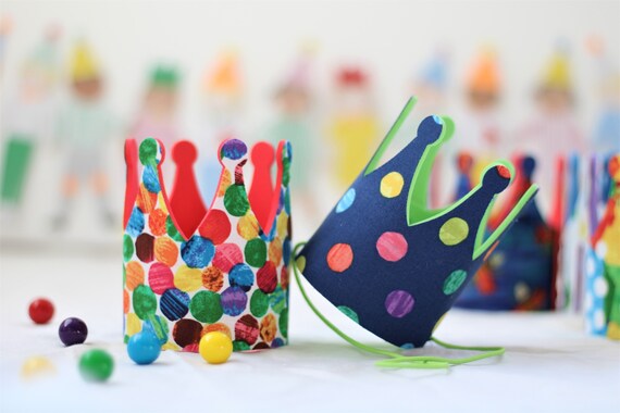 Polka Dots Caterpillar Birthday Crown - Caterpillar Party Hats - Birthday Crown - 1st Birthday Crown Il_570xn