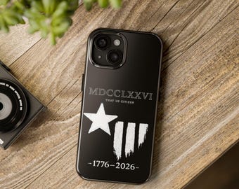 Telefoonhoesje met noodlijdende sterrenstrepen 1776 | Robuust patriottisch tactisch ontwerp