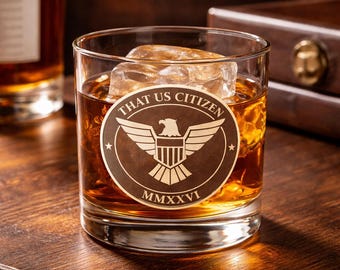 Whiskyglas 250e verjaardag - 1776-2026 Commemorative Rocks Glass - That US Citizen Seal