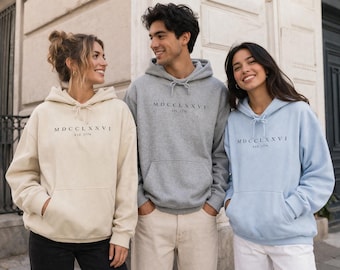 Civic Oath-hoodie | Romeinse cijfers MDCCLXXVI EST.1776 Sweater met capuchon