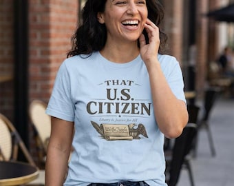 Dat T-shirt met Amerikaanse staatsburger | Wij, de patriottische adelaar van het volk,