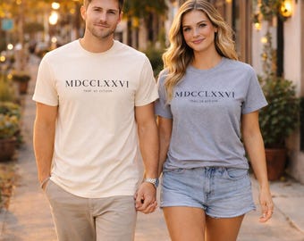 MDCCLXXVI T-shirt met Romeinse cijfers | Minimalistisch T-shirt uit Amerikaans erfgoed uit 1776