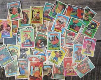 Garbage Pail Kids Cards Random Lot of 20 or 40 Vintage GPK Sticker Cards Topps 1980s Original Series Loose Cards 80s 1980s VTG