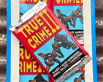 True Crime 2 Pack of Cards Vintage Cards Trading Cards Pack of Cards 90s Foil Pack  G-Men, Murderers, Killers, Gangsters