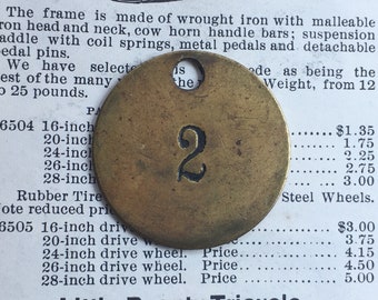 Number 80 Tag Charm Brass Number Tag 1 12 Inch Shiny #80 Tag Vintage Tag Industrial Identification Tag Lucky Number House Number Keychain