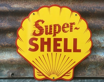 round ~12/"..FREE ship on 10 signs White Rose gas Oil gasoline sign ..