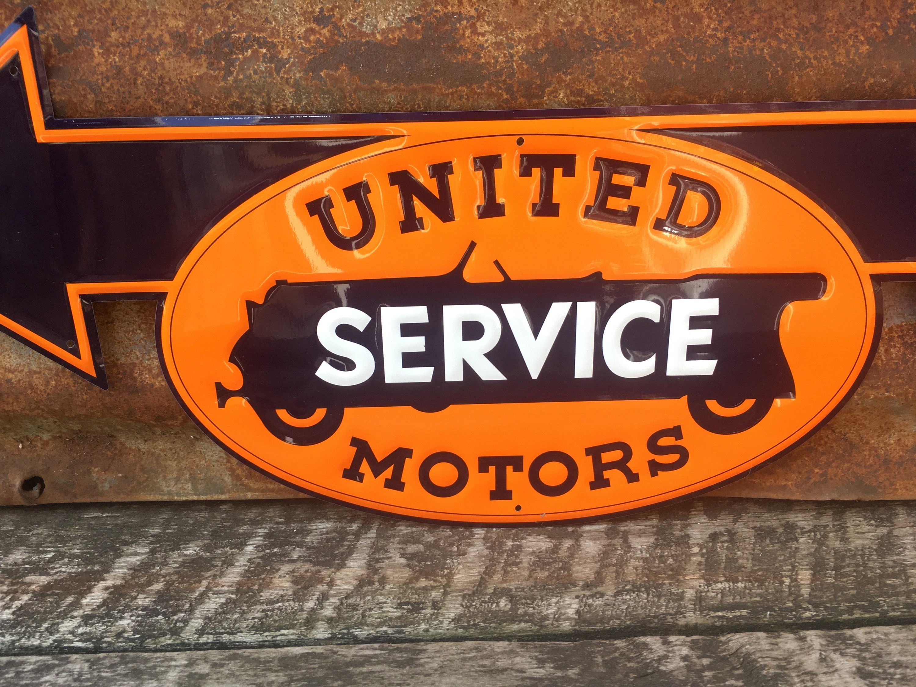 Reproduction Sign United Motors Service 9 X 23 1/2 Inch - Etsy Canada