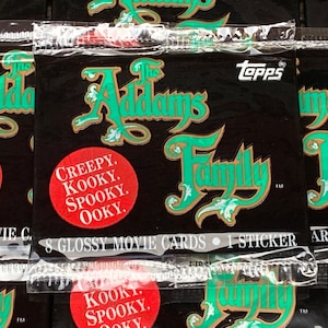 Price per Pack (1) Vintage Addams Family Movie Cards Topps Card  Vintage Cards 1991 Unopened Pack Cards 90s Pack 1990s Adams Family TV Show