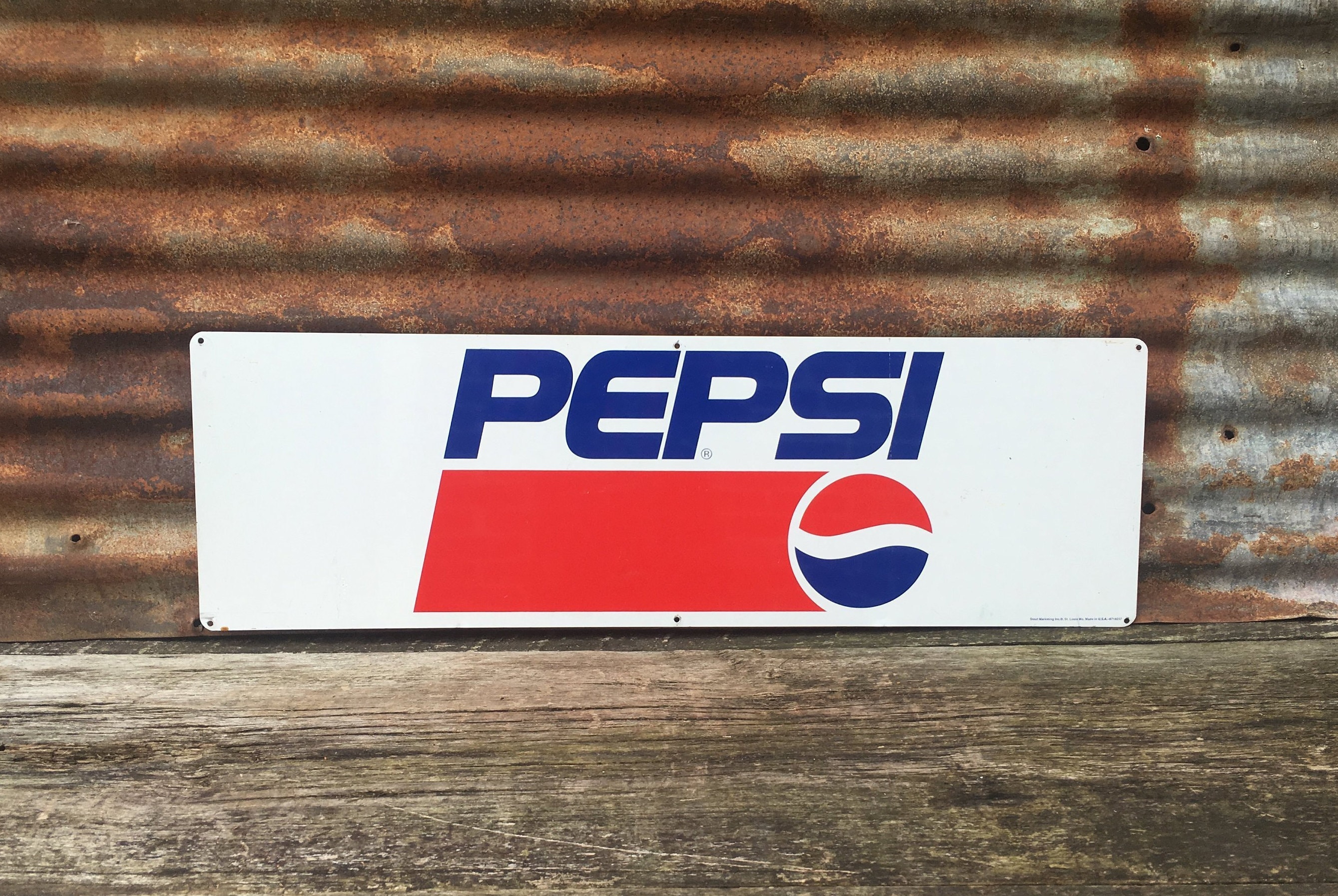 Pepsi Sign Vintage Stout Old Vintage Metal Sign Enjoy Pepsi Cola