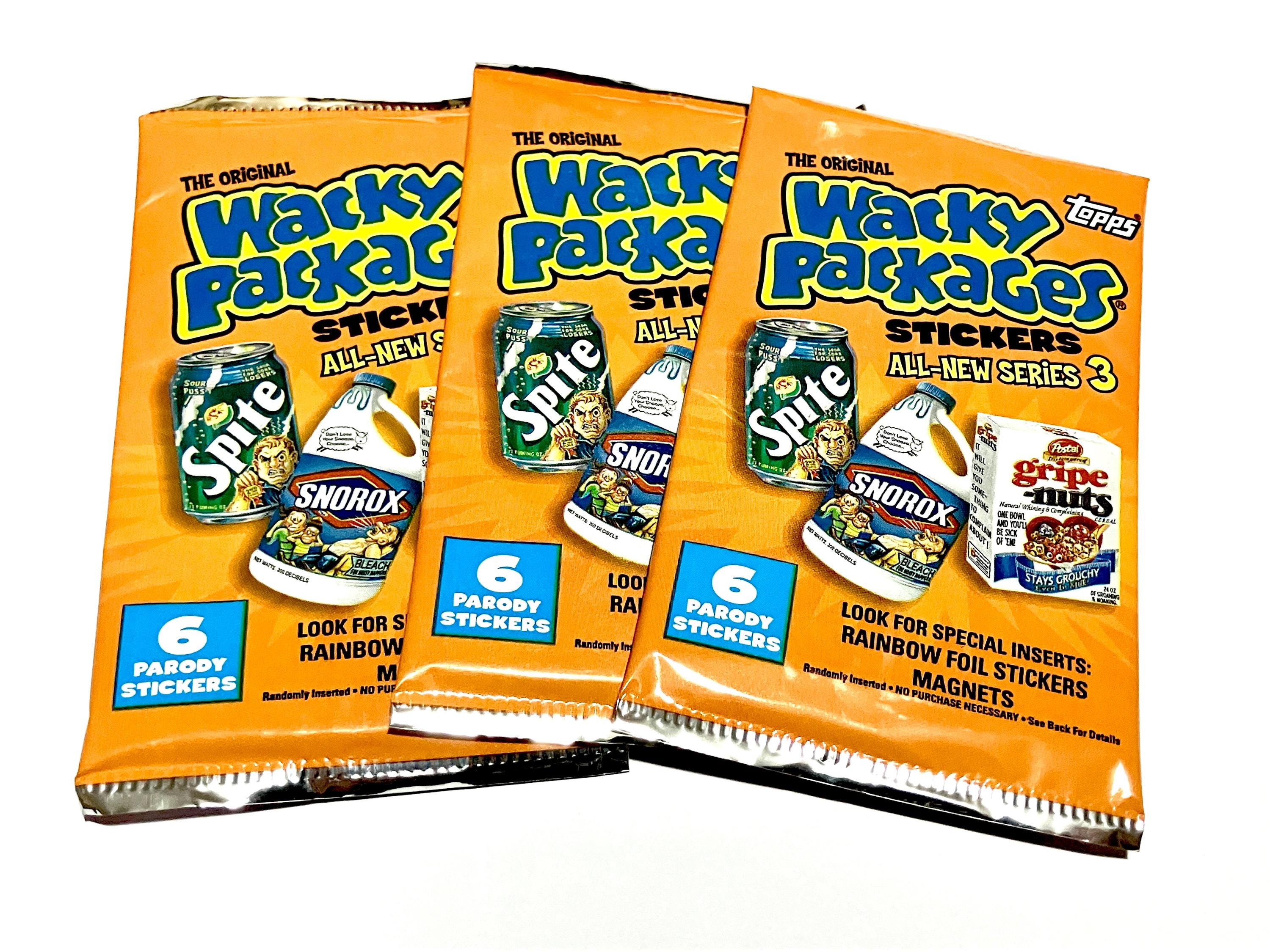 Wacky Packages Sticker Cards Topps All New Series 3 Cards Unopened