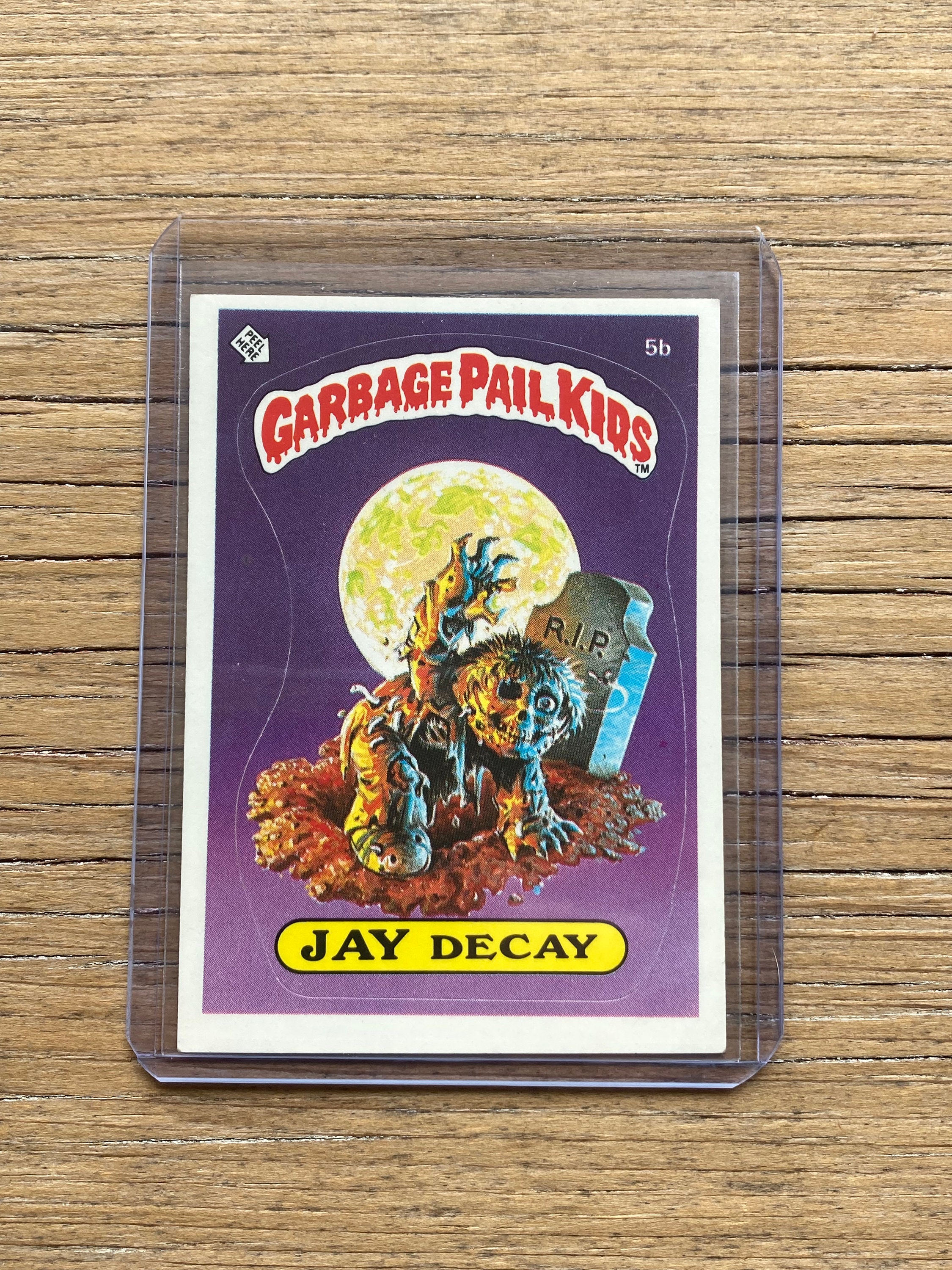 Vintage Garbage Pail Kids Card Jay Decay 5b Original Series 1 Card