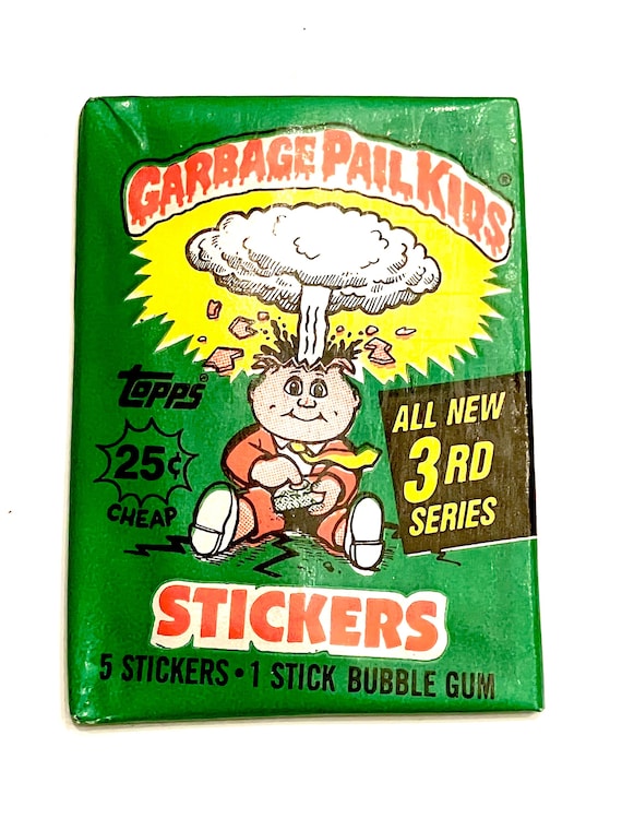 Vintage Garbage Pail Kids 3rd Series Sticker Card Packs 1986