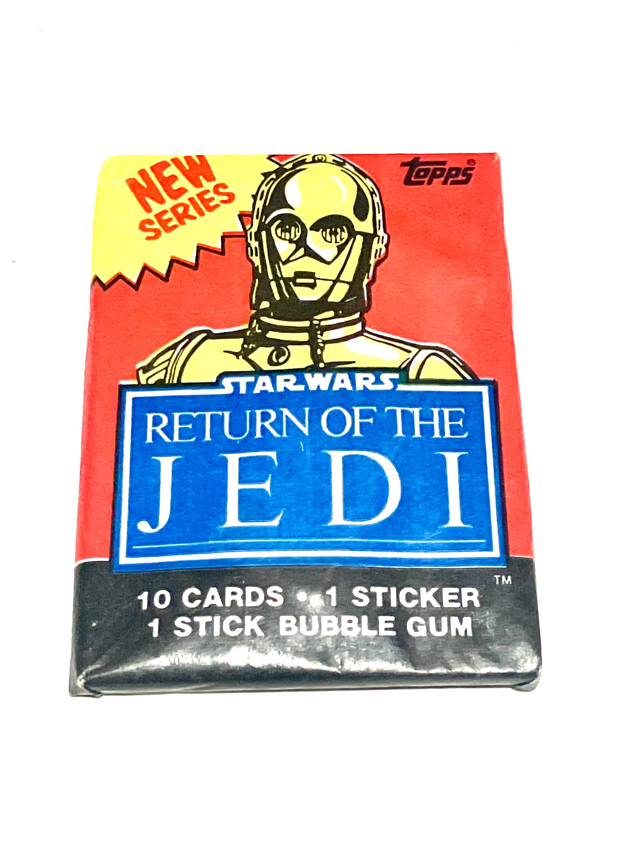 Star Wars Trading Cards Return of the Jedi Wax Packs Topps 1983