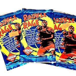 1996 Vintage Basketball Cards Rookie Rage Collectors Edge Possible Kobe NBA Pack Of Cards Unopened Pack Cards 90s Foil Pack 1990s