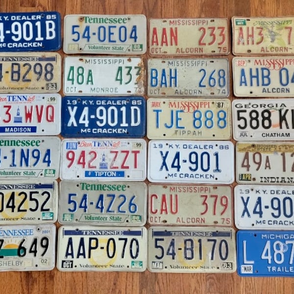 Indiana Personalized License Plate Etsy