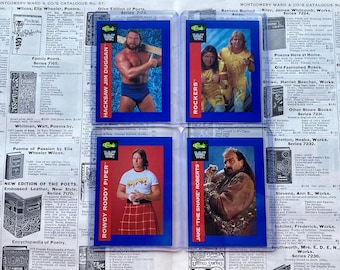 Choice of Wrestling Card Jim Duggan, Roddy Piper, Jake the Snake Roberts, Rockers Shawn Michaels 1991 Classic Cards Vintage WWF WWE 1990s