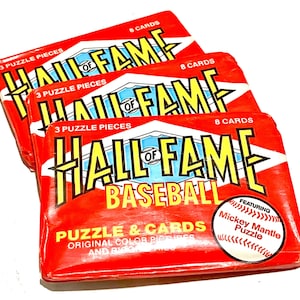 Vintage 1983 Baseball Cards Hall of Fame Baseball Trading Cards Donruss MLB Never Opened Cards 80s Wax Pack 1980s Junk Wax