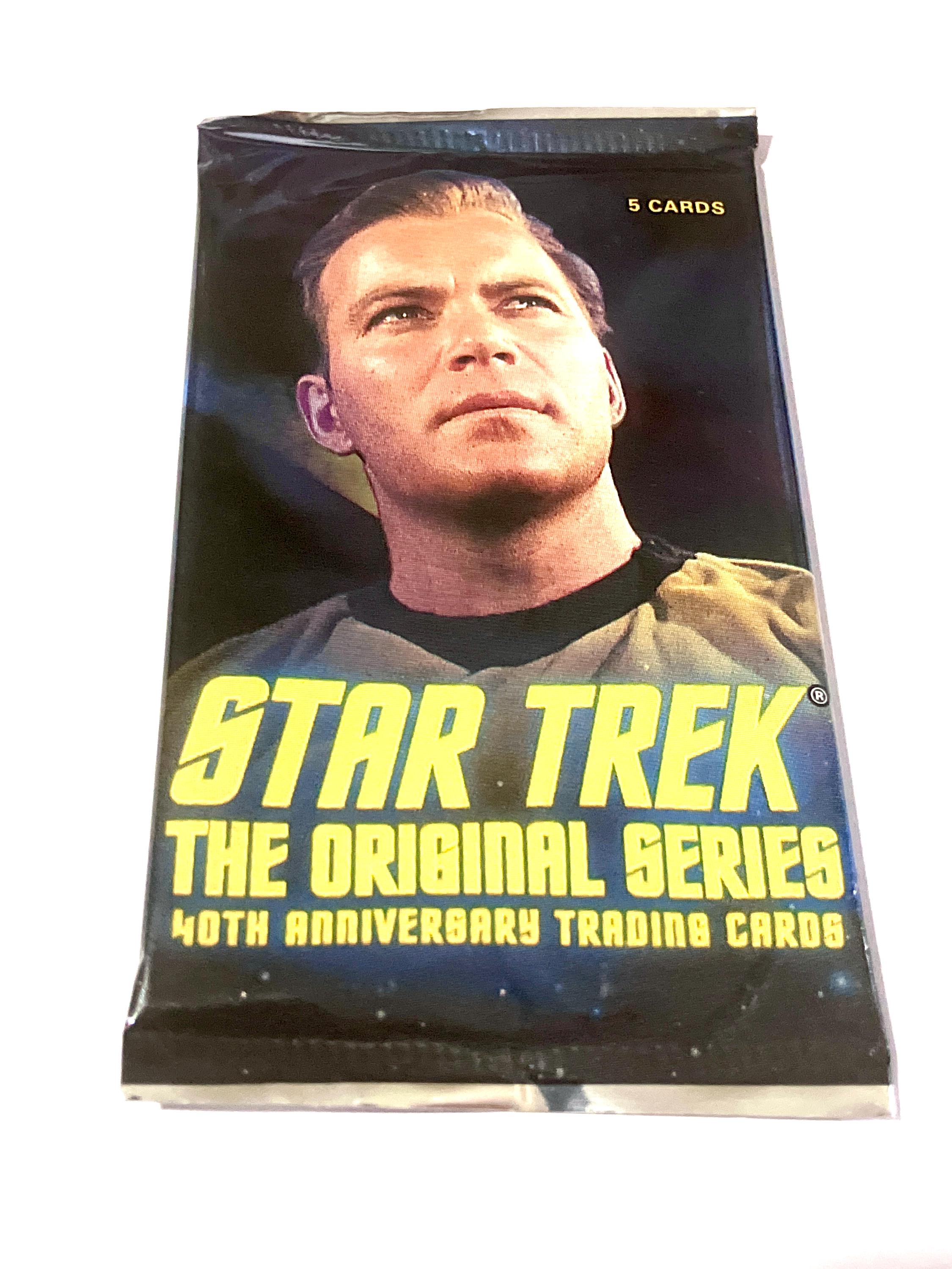 Authentic Pack of Star Trek TV Show Cards Original Series 40th