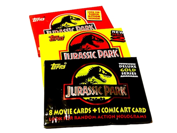Jurassic Park Trading Cards Topps Series 1, 2 or Deluxe Gold Packs