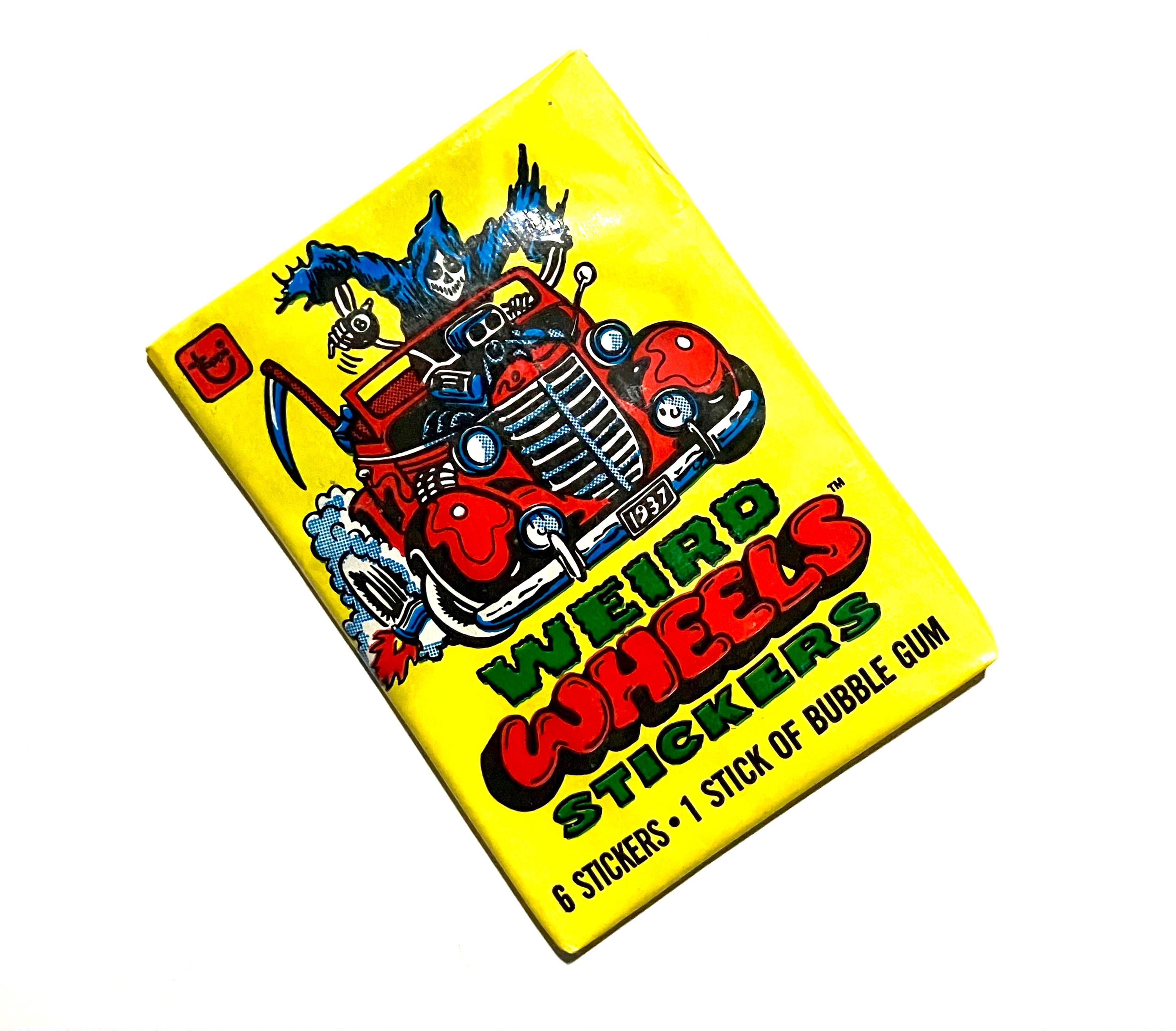 Weird Wheels Sticker Cards Automobile Vintage Horror Cards 1980s