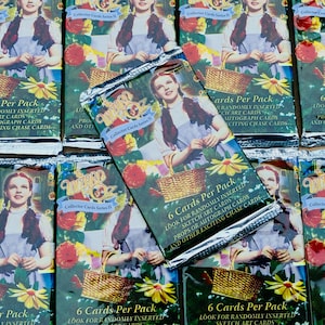 Vintage The Wizard of Oz Movie Trading Cards Breygent Foil Pack Of Cards Unopened Packs TV Show Great Stocking Stuffers 6 Cards per Pack