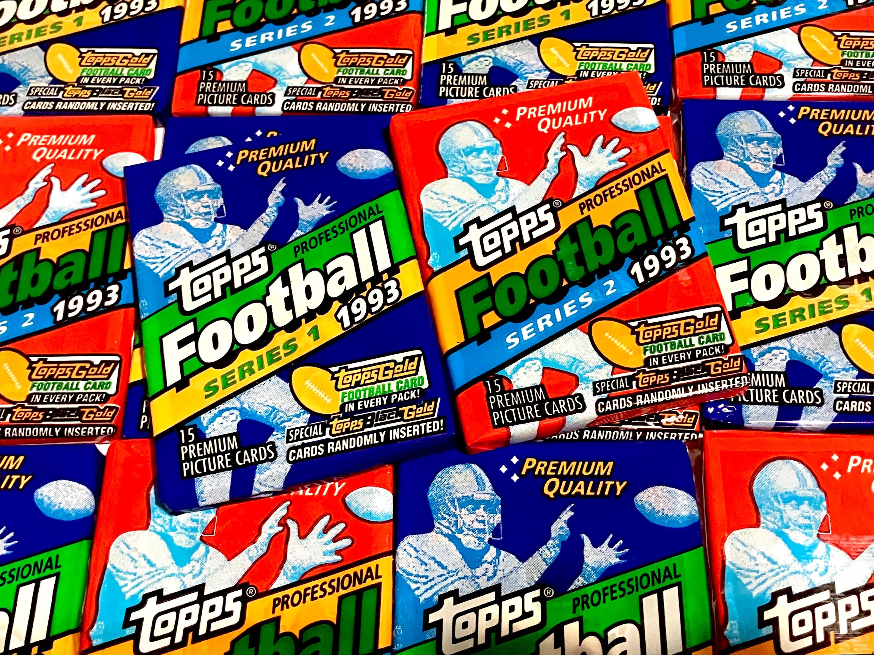 Original Vintage Football Cards Topps 1993 NFL Pack of Cards