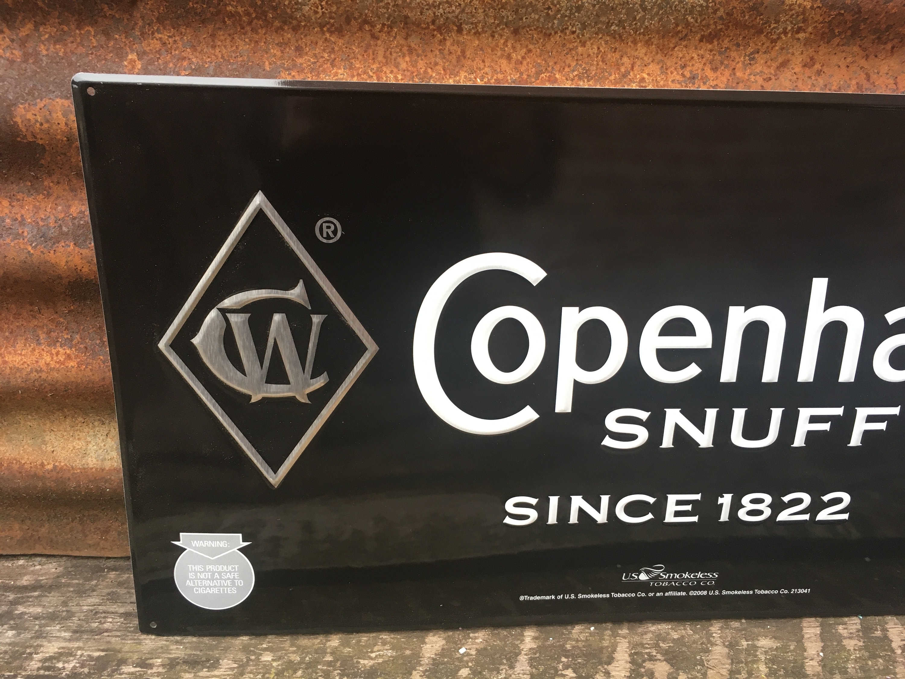 copenhagen tobacco song Original Copenhagen Sign Chewing Tobacco Sign Cope General Store 12x24  Inches