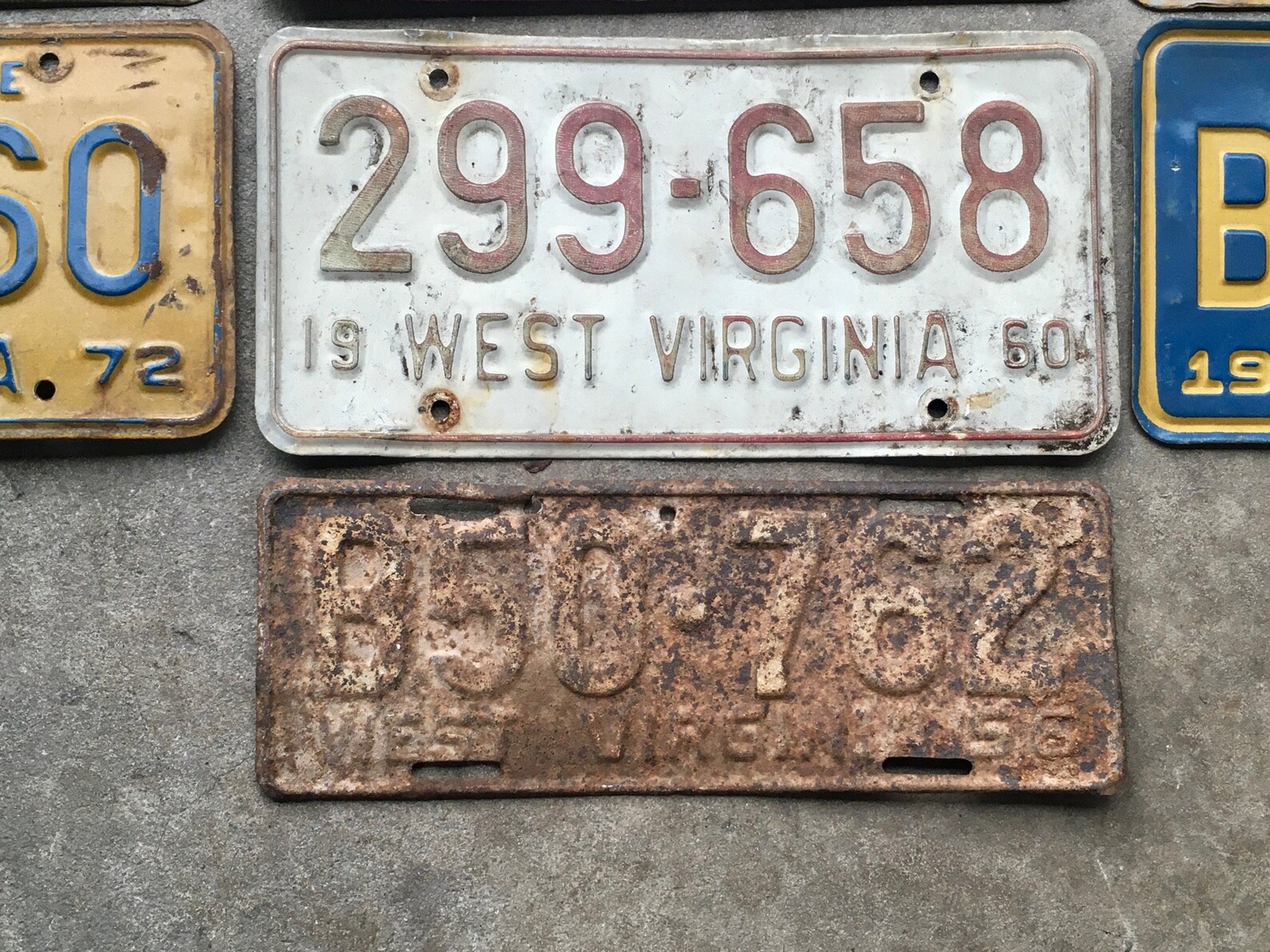 Choice of West Virginia License Plate WV Metal Old License Etsy