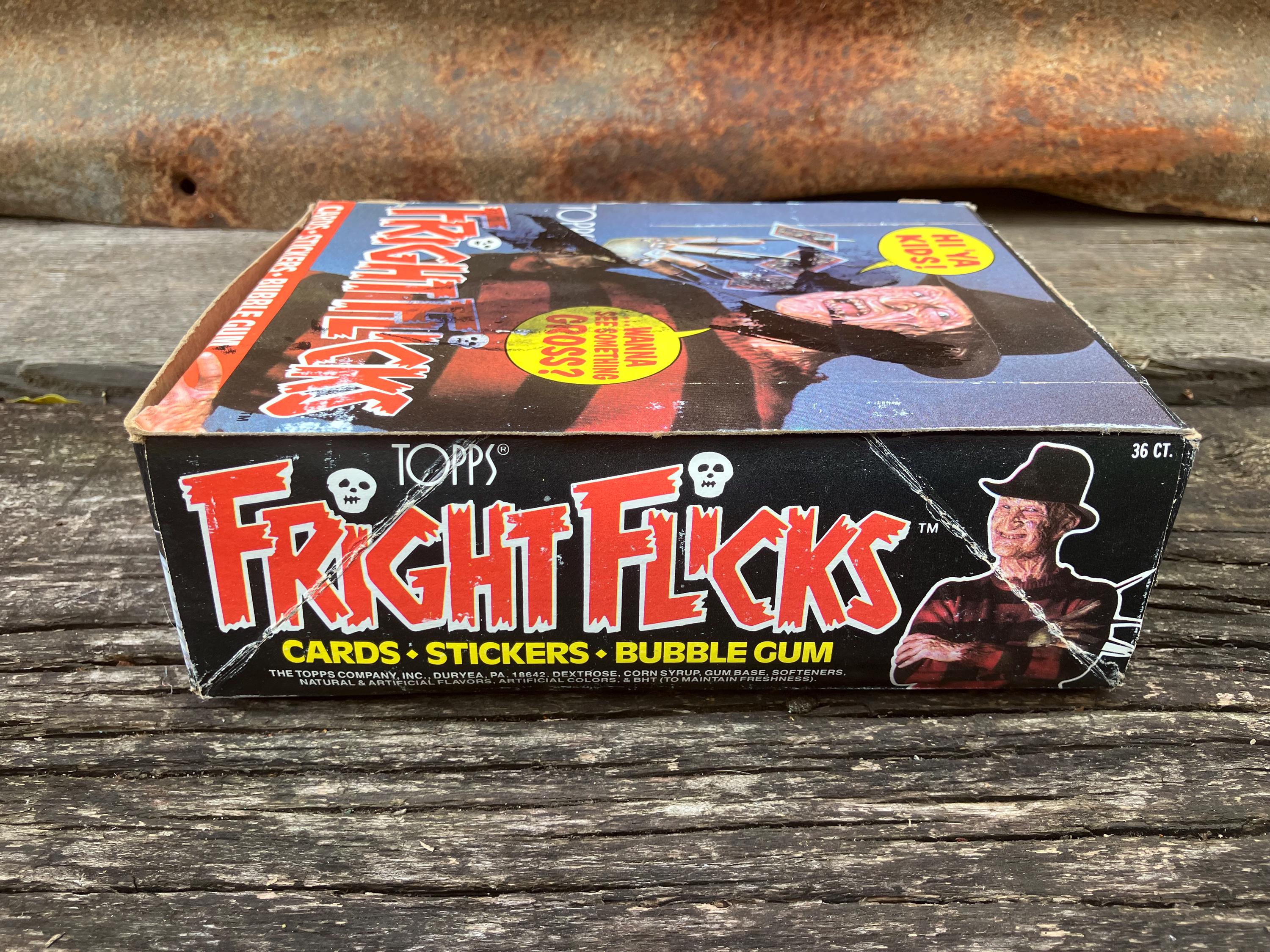 Choice Vintage Horror Movie Cards Topps 1988 Fright Flicks Pack