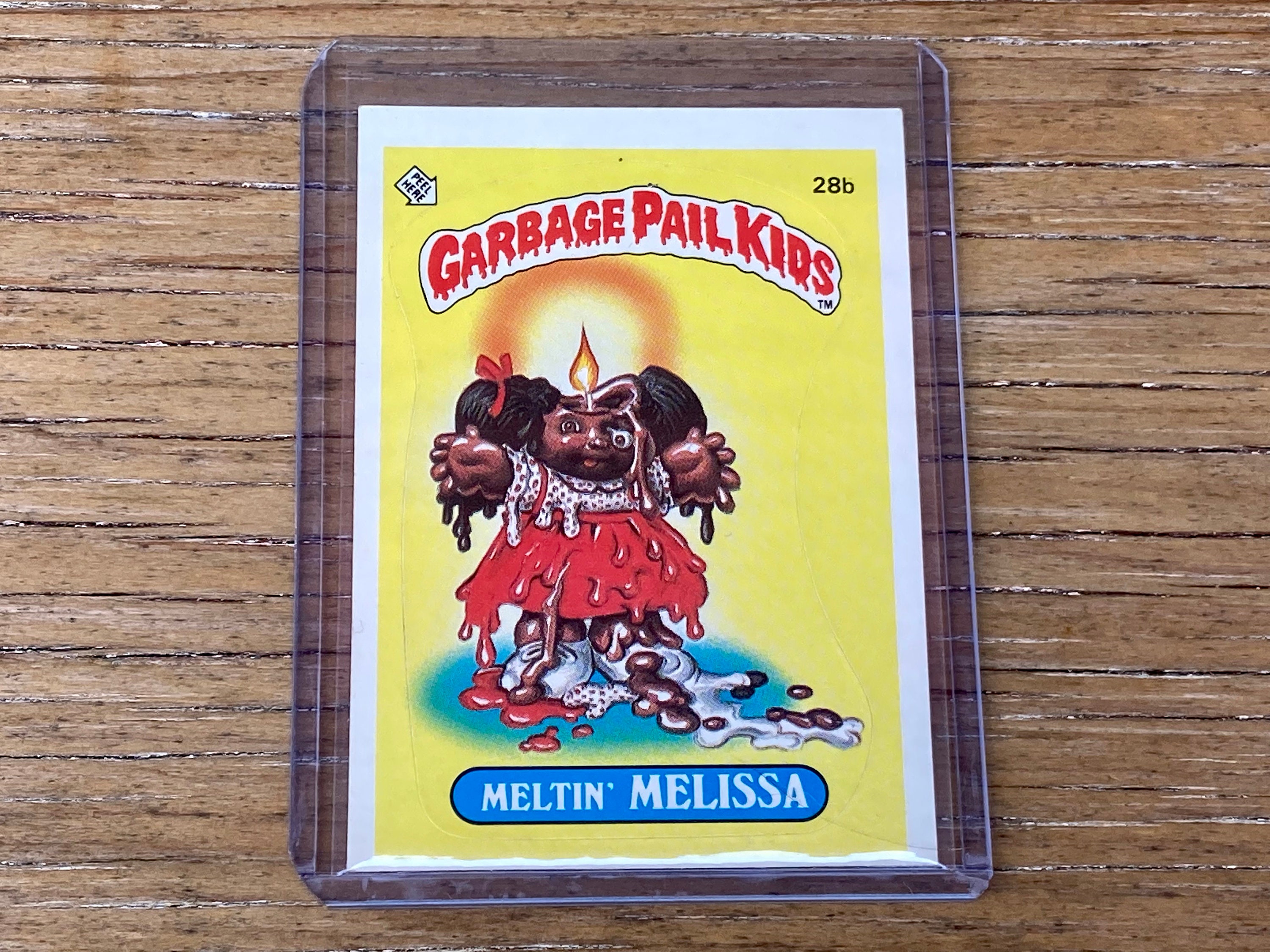 Garbage Pail Kids Meltin Melissa 28b Vintage Original Series 1