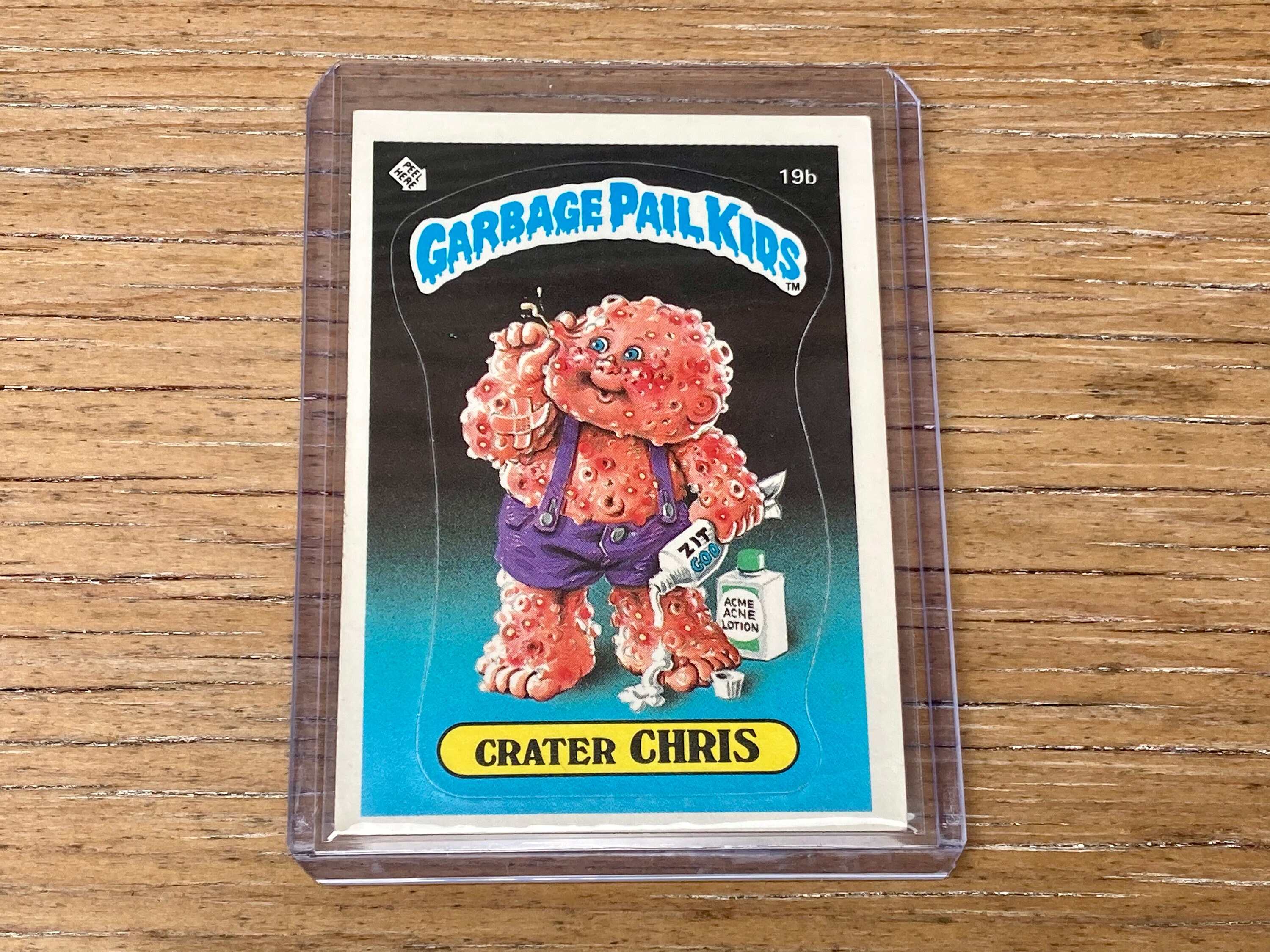 Garbage Pail Kids Card Crater Chris 19b Vintage Original Series 1