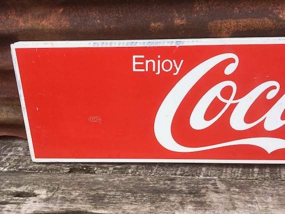 Coke Sign Vintage Home Decor Old Vintage Metal Sign Enjoy Coke