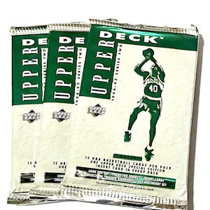 Vintage Basketball Cards Upper Deck NBA 1994 1995 Series 2 Hobby Pack Of Cards Unopened Pack Cards 90s Foil Pack 1990s Nostalgic