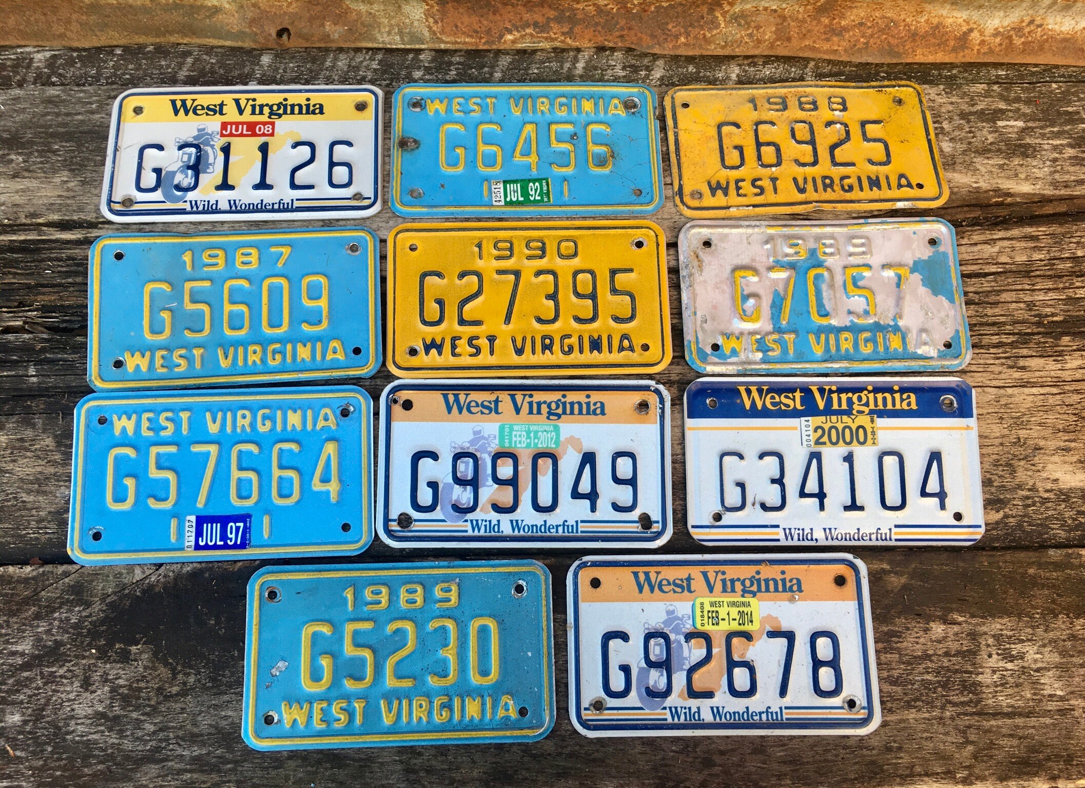 Choice West Virginia License Plate Motorcycle MC Metal | Etsy