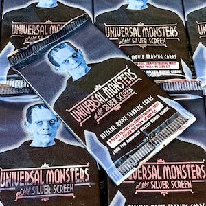 Vintage Universal Monsters Of the Silver Screen Pack of Cards Horror Movie Cards  1996 Old Scary Movies Pack of Trading Cards Foil