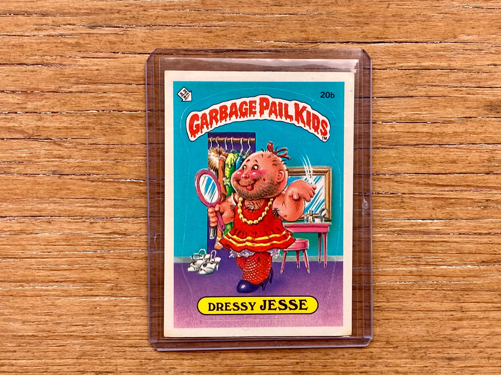 Vintage Garbage Pail Kids Card Dressy Jesse 20b Original Series 1