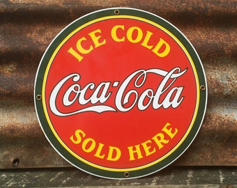 Coke Sold Here Sign | Etsy