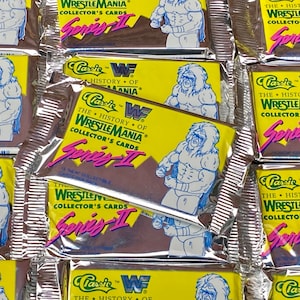 Collection 190 Cartes WWF/WWE Wrestling Vintage Années 90 Merlin + Poster Livret - Occasion